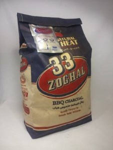 33 ذغال باربیکیو1700گ+ژل آتش زا