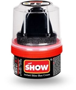 شو واکس لیوانی چرم مشکی 50میل