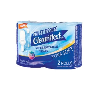 کلین نکست دستمال توالت دو قلو*