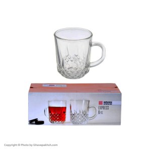 کاوه استکان دسته دار 6 عددی