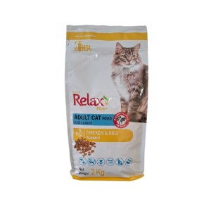 ریلکسی غذای خشک مرغ و برنج گربه بالغ 2ک