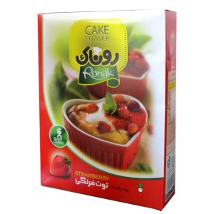 روناک پودر کیک توت فرنگی 450 گرم
