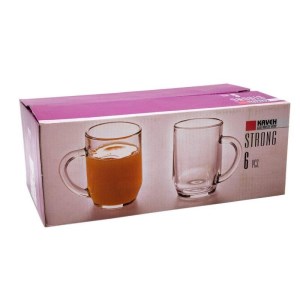 کاوه لیوان دسته دار استرانگ صورتی