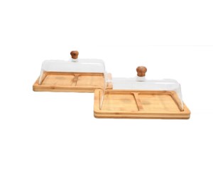 امپرلند ظرف کره و پنیر چوبی