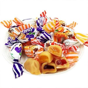 مگااستار تافی پرایم فندقی فله