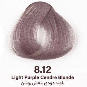رنگ مو بدون آمونیاک بلوند دودی بنفش روشن 8/12 دنی وان 100 میل