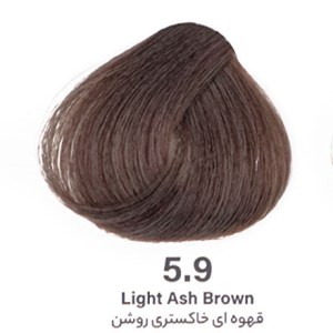 رنگ مو بدون آمونیاک قهوه ای خاکستری روشن 5/9 دنی وان 100 میل رنگ مو بدون آمونیاک قهوه ای خاکستری روشن 5/9 دنی وان 100 میل