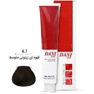رنگ مو قهوه ای زیتونی متوسط 4/7 دنی وان