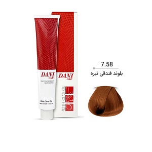 رنگ مو بلوند فندقی تیره 7/58 دنی وان