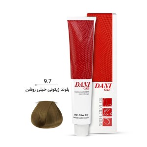 رنگ مو بلوند زیتونی خیلی روشن 9/7 دنی وان