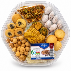 شیرینی مخلوط جعبه لوزی 650 گرم ( شیرینی سنتی یزد )