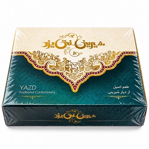 چهار لوز جعبه کادویی 350 گرم ( شیرینی سنتی یزد )