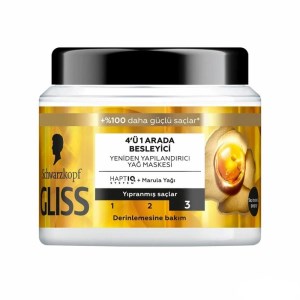 گلیس ماسک مو 1*4 طلایی 400م(موهای آسیب دیده)