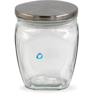 زیبا بانکه شیشه ای در استیل سایز5