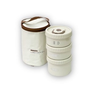 لانچ باکس ظرف غذا 3 عددی (کیف دار )