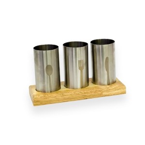 دیلزا جا قاشق استیل ته چوب 3عددی
