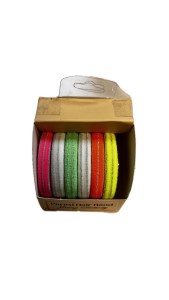 کش مو رنگی 6 عددی بزرگ