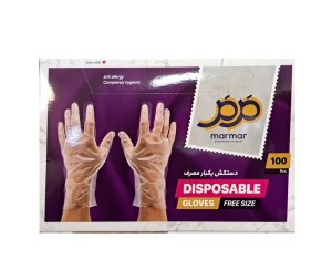 مرمر دستکش یکبار مصرف100ع