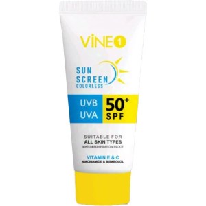 کرم ضدآفتاب بی رنگ (spf50) واین وان vine one