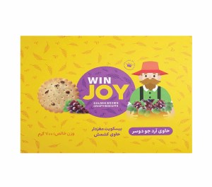 وین جوی بیسکوییت با تکه های کشمش جعبه 700 گرم