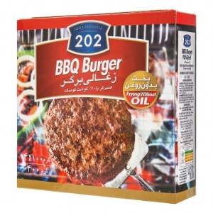 202 همبر زغالی برگر 90%