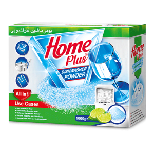 هوم پلاس پودر ماشین ظرفشویی با رایحه لیمو 1000گ