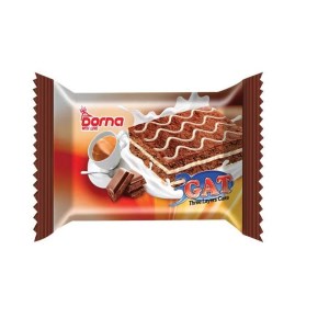 درنا کیک سه لایه کرم کاکائویی