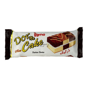 کیک لایه ای کرم وانیل و کاکائویی (شطرنجی) 40گ