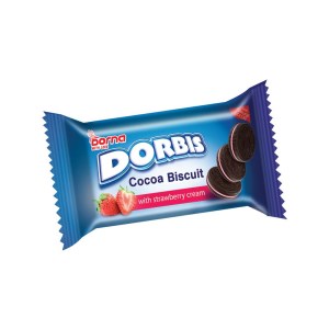 درنا بیسکوییت کاکائویی کرم توت فرنگی دربیس 240گ