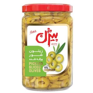 بیژن زیتون شور ورقه شده630گ