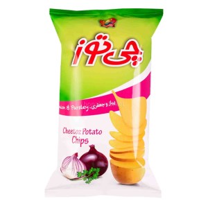 چیپس پیاز و جعفری 60 گرم چی توز