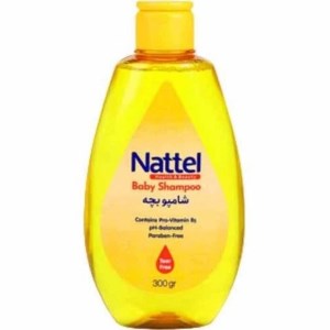 ناتل شامپو کودک سر وبدن 300 گ(طلایی)
