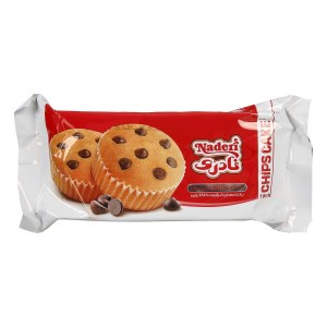 نادری کیک دوقول چیپس شکلات 100گ