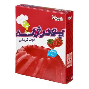 شیبا پودر ژله توت فرنگی 100 گ