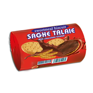 بیسکویت ساقه طلایی با روکش شکلاتی