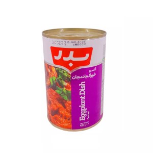 کنسرو خوراک بادمجان 420 گرم بدر