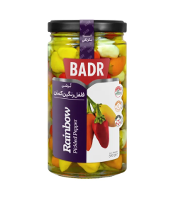 بدر ترشی فلفل رنگین کمان 540گ