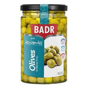 بدر زیتون شور ریز با هسته 380گ بدر زیتون شور ریز با هسته 380گ