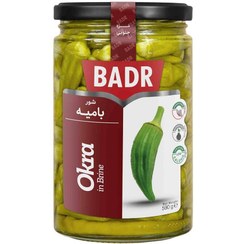 بدر شور بامیه شیشه 590گ