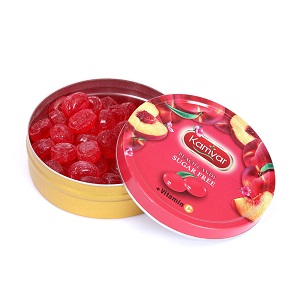 آبنبات رویال رژیمی هلو قوطی کامور 150 گرم