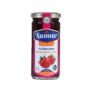 مربا توت فرنگی رژیمی کامور 280 گرم