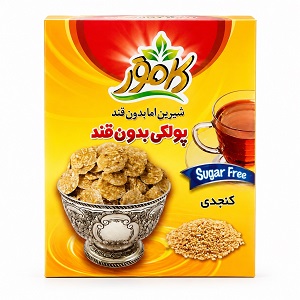 کامور پولکی کنجدی بدون قند 150گ