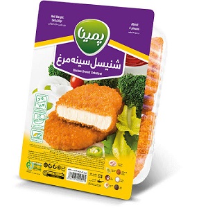 شنیسل سینه مرغ 540 گرم پمینا کاله