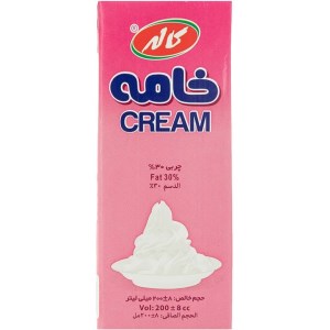 خامه پاکتی 200ml کاله اسلیم