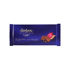 سوربن شکلات تبلتی 250 گرم ( کاکائو شیری )