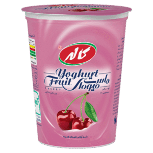 ماست میوه ای گیلاس 450گرم کاله