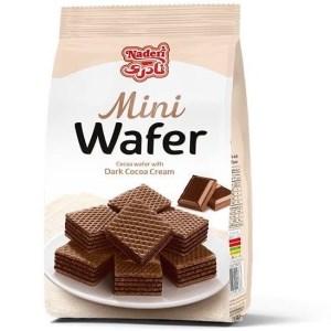 مینی ویفر کاکائویی دارک پاکتی نادری 90 گرم