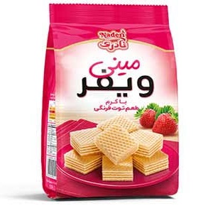 مینی ویفر توت فرنگی نادری 90گرم