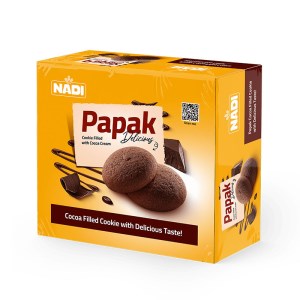 نادی بیسکوئیت پاپک با مغز کاکائو 350گ