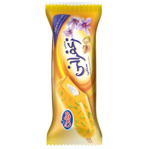 میهن بستنی چوبی زعفرانی با مغز پسته60گ